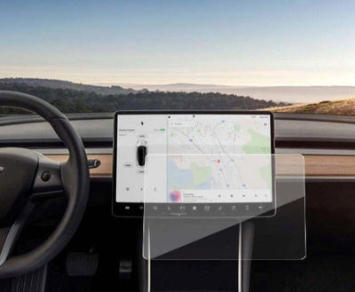 Tesla 15 inch tempered glass screen protector for Model 3 and Model Y - 9H hardness rating