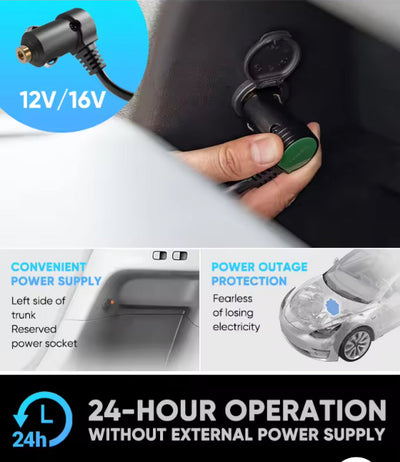 16v Side Fridge for Juniper charging details #mytelsaaccessories