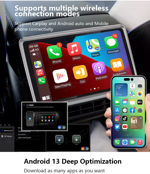 Tesla 8.8" Rear Entertainment Screen - My Tesla Accessories Interior Accessories 