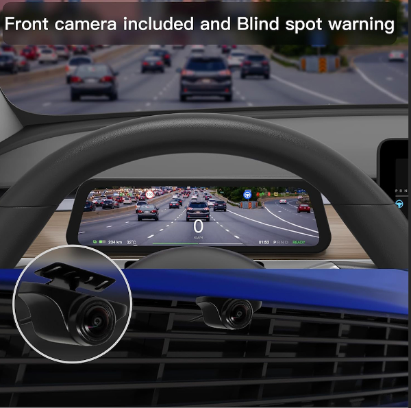 9.6" Dash Display for Juniper Tesla with Camera