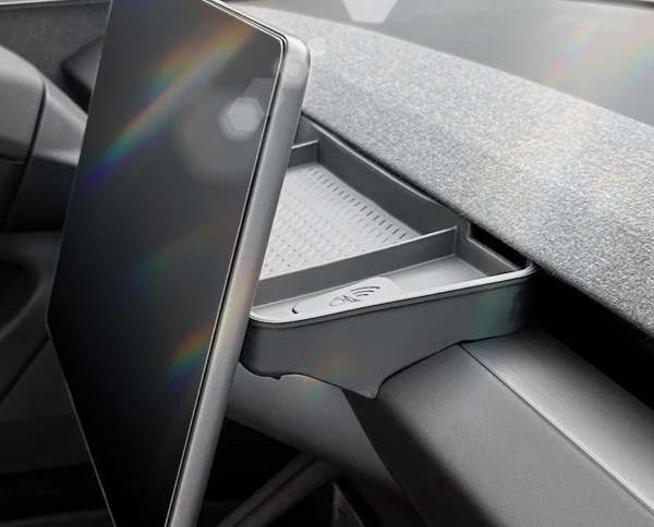 Behind Screen Silicone Storage Shelf for Juniper #myteslaaccessories