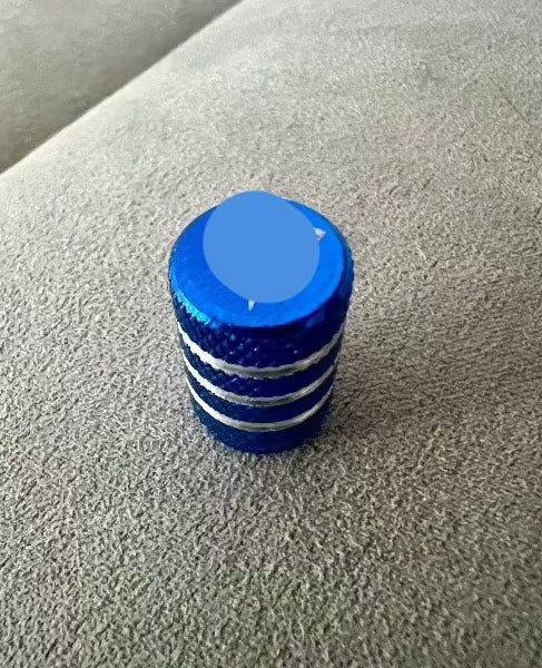 Tesla Inspired Valve Caps in Blue  