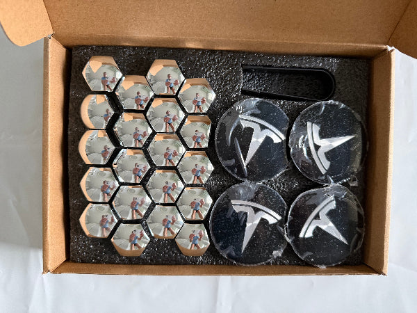 Tesla Wheel Cover Cap Kit, Exterior Accessories 