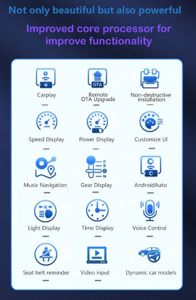 Data for 8.8" Dash Display 
