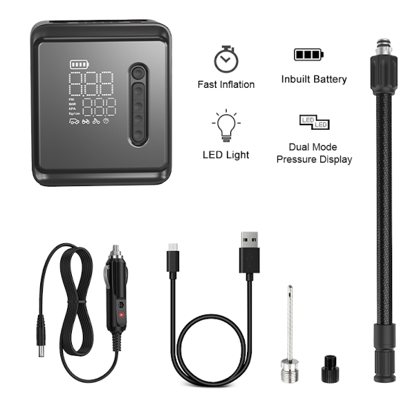 Battery Powered Portable Tyre Inflator - My Tesla Accessories 