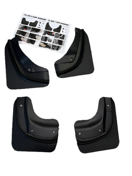 Flat 4 Piece Highland Mud Flaps,Model 3 Highland 2024 ,Model 3 Tesla Mud Flap 