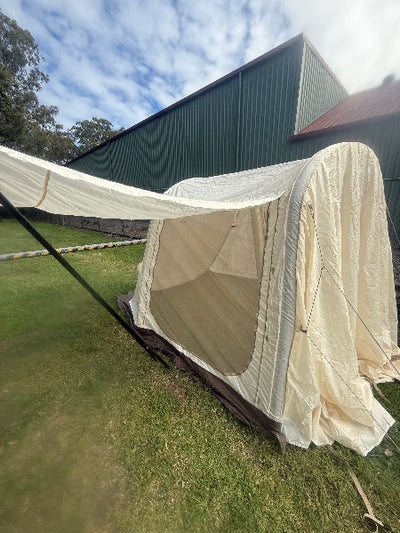 Freestanding Tent with Mosquito Net Closed #myteslaaccessories #teslacamping