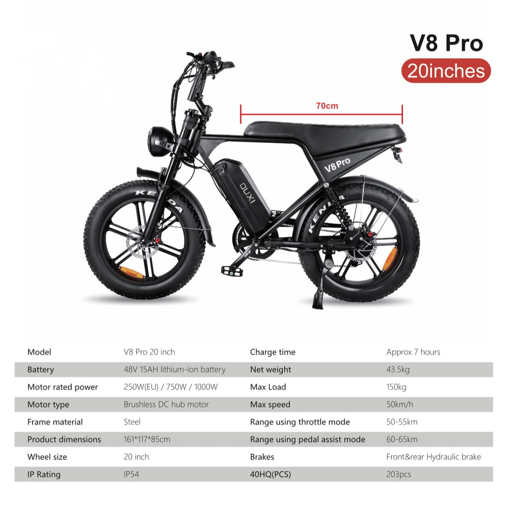 Ouxi V8 Pro 750w Ebike - My Tesla Accessories  #
