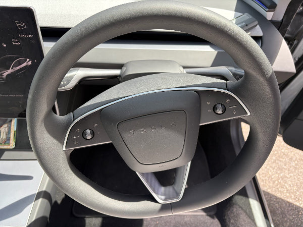 Highland Stalk for Steering wheel of a Tesla vehicle with visible logo