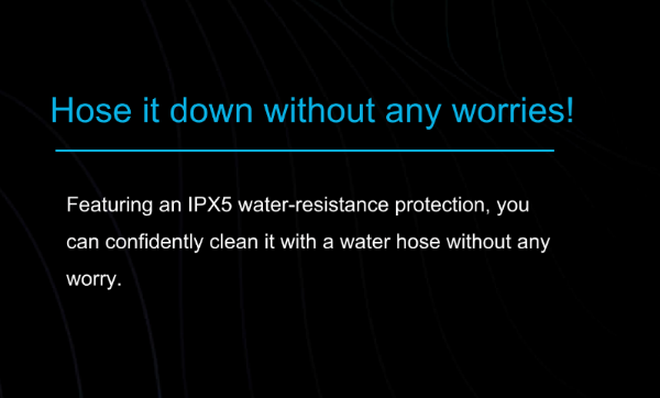 Water-resistance protection for Novabot Robotic Lawn Mower. 
