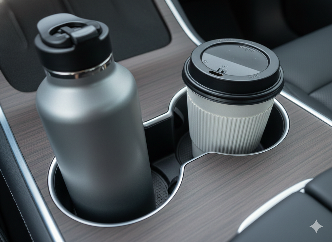 Silicone Cup Liner for Tesla Model 3 and Model Y - My Tesla Accessories Interior Accessories #