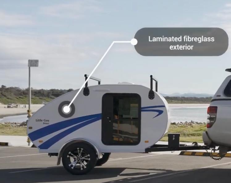 Little Guy Deluxe Teardrop Trailer — Lightweight Tesla-Compatible Camper - My Tesla Accessories Teardrop Trailer 