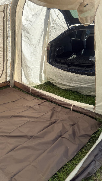 Inside Tesla Tent Side View #myteslaaccessories #teslacamping