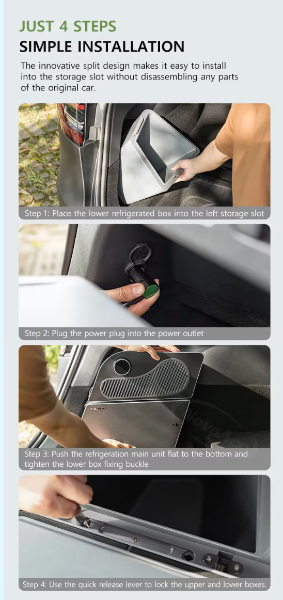 Install for Side Fridge for Tesla Juniper