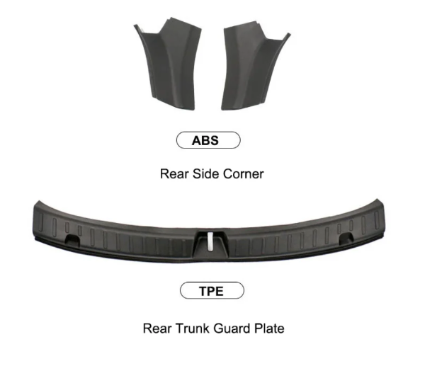 Model Y Rubber Boot Sill  + ABS Side Panels Protector Kit,  My Tesla Accessories Interior Accessories  #myteslaaccessories, Interior Collection Easy to install, 