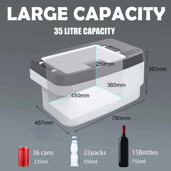 Tesla Trunk Fridge Capacity #myteslaaccessories