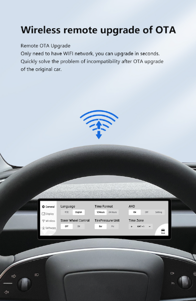 Over The Air Updating For New 8.8" Dash Display for Tesla