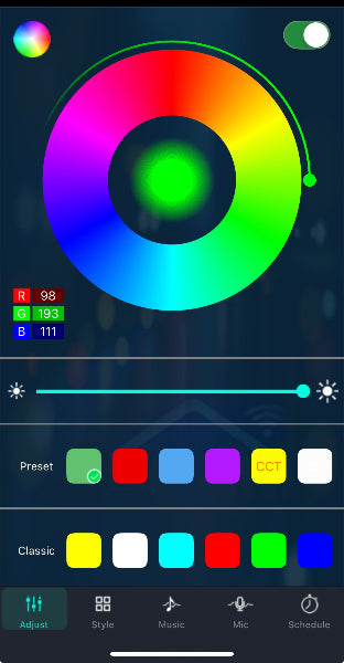 RGB App Controlled Model Y RGB Trunk  Lights 