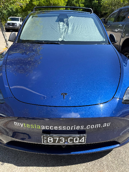 Tesla Model Y Front Windscreen Sunshade - My Tesla Accessories Interior Accessories 