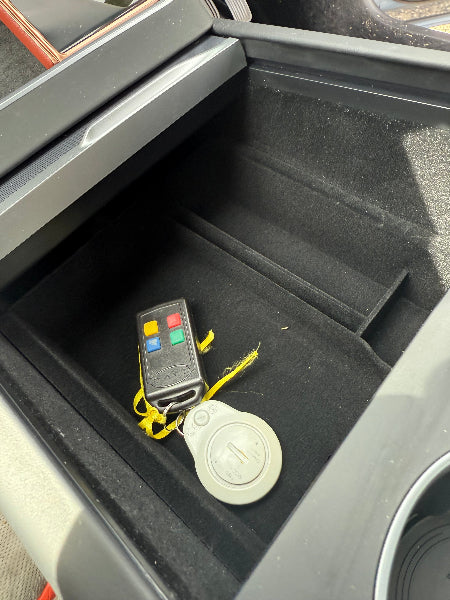 Real Photo of a Juniper_Centre_Storage_3 Section #myteslaaccessories