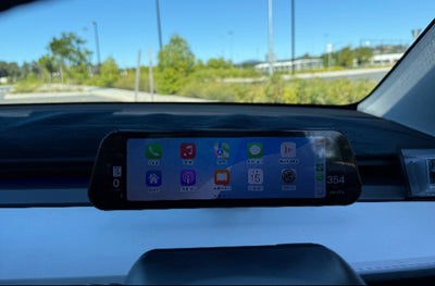 Real Picture Apple Car Play Home Screen  on Tesla 9.6" Dash Display