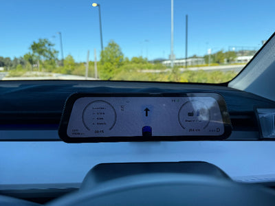 Real Picture Driving on Tesla 9.6" Dash Display