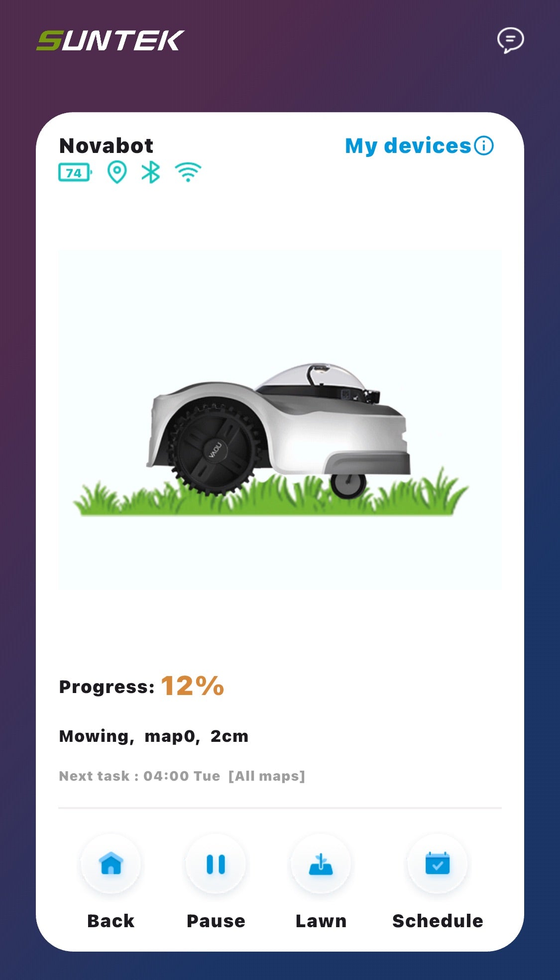 Novabot N1000 Robotic Lawn Mower - My Tesla Accessories Electric Artificial Lawn Brush #