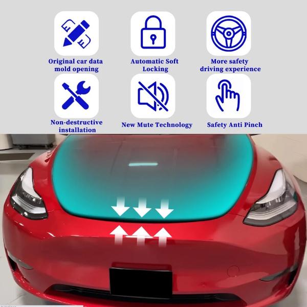 Suction Soft Close Frunk Kit - My Tesla Accessories Exterior Accessories  