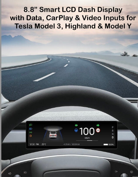 Display with Apple Car Play and Android Auto #myteslaaccessories