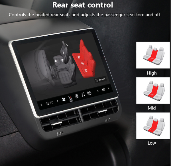 View of Tesla_8.8_Rear_Entertainment_Display , Plug and Play, Interior Accessories, 