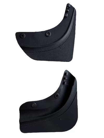Front and Rear black plastic mud flaps for Tesla Juniper 