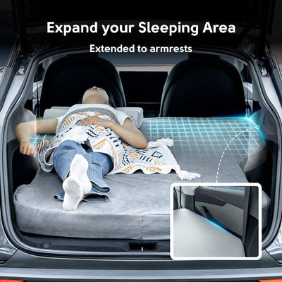 Model Y Juniper Mattress with persona sleeping 