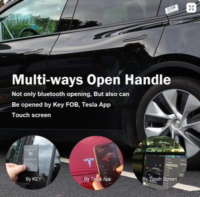 Auto Presenting LED Handles for Model Y, Exterior Accessories, Install Required, Good mechanical Skills Required, LED, How to Access Model Y, Bluetooth Connectivity