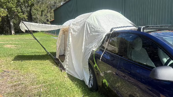 Tesla Tent out Camping #myteslaaccessories #teslacamping