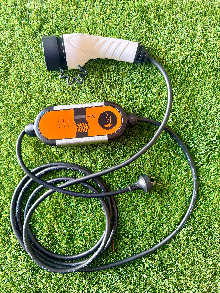 Portable EV charger Type 2 with 10 amp plug - complete kit for Tesla and all EVs - Australia