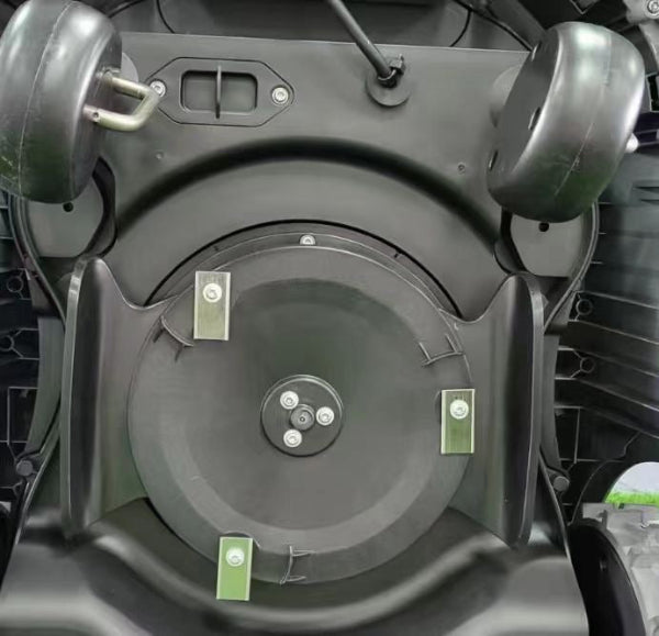 Underside view of Novabot 2000 Robotic Lawn Mower 