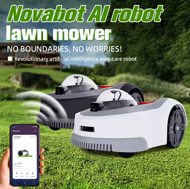 Novabot N1000 Robotic Lawn Mower - My Tesla Accessories Electric Artificial Lawn Brush #