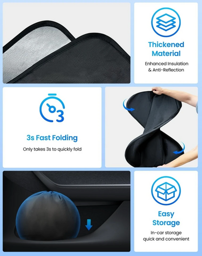 Tesla Model Y Front Windscreen Sunshade
