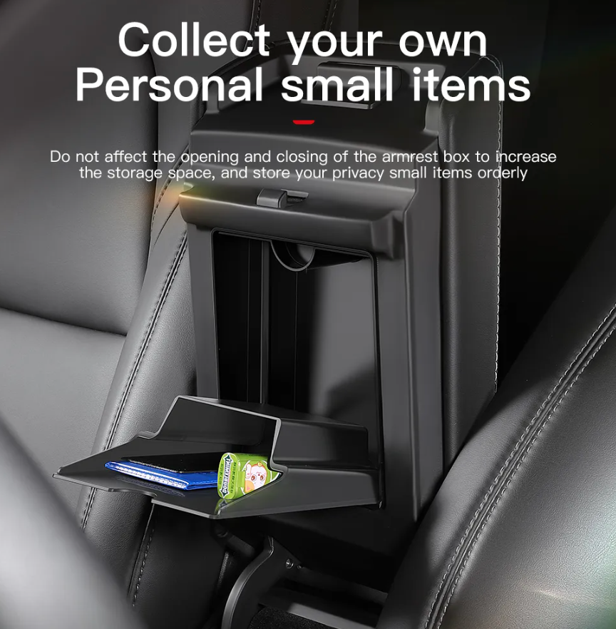 Tesla Compatible Armrest Hidden Compartment - My Tesla Accessories