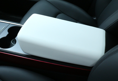 White Tesla Centre Console Protector - My Tesla Accessories #myteslaaccessories