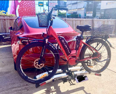 Tilting E-Bike Carrier - My Tesla Accessories Electric Bike #